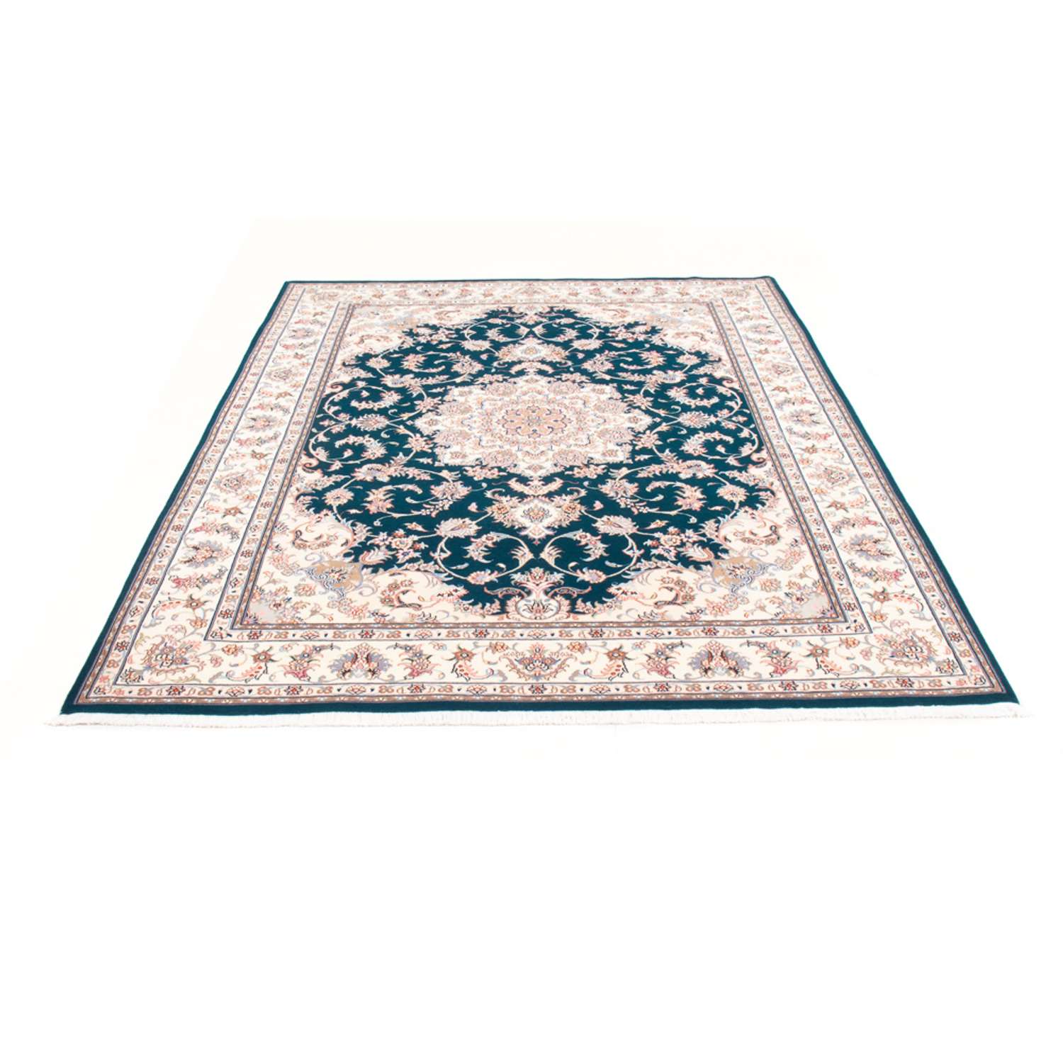 Perský koberec - Tabríz - Královský - 236 x 170 cm - zelená