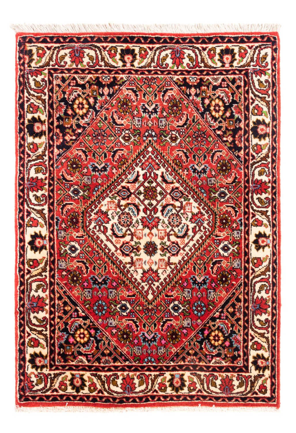 Perski dywan - Bijar - Royal - 86 x 63 cm - czerwony