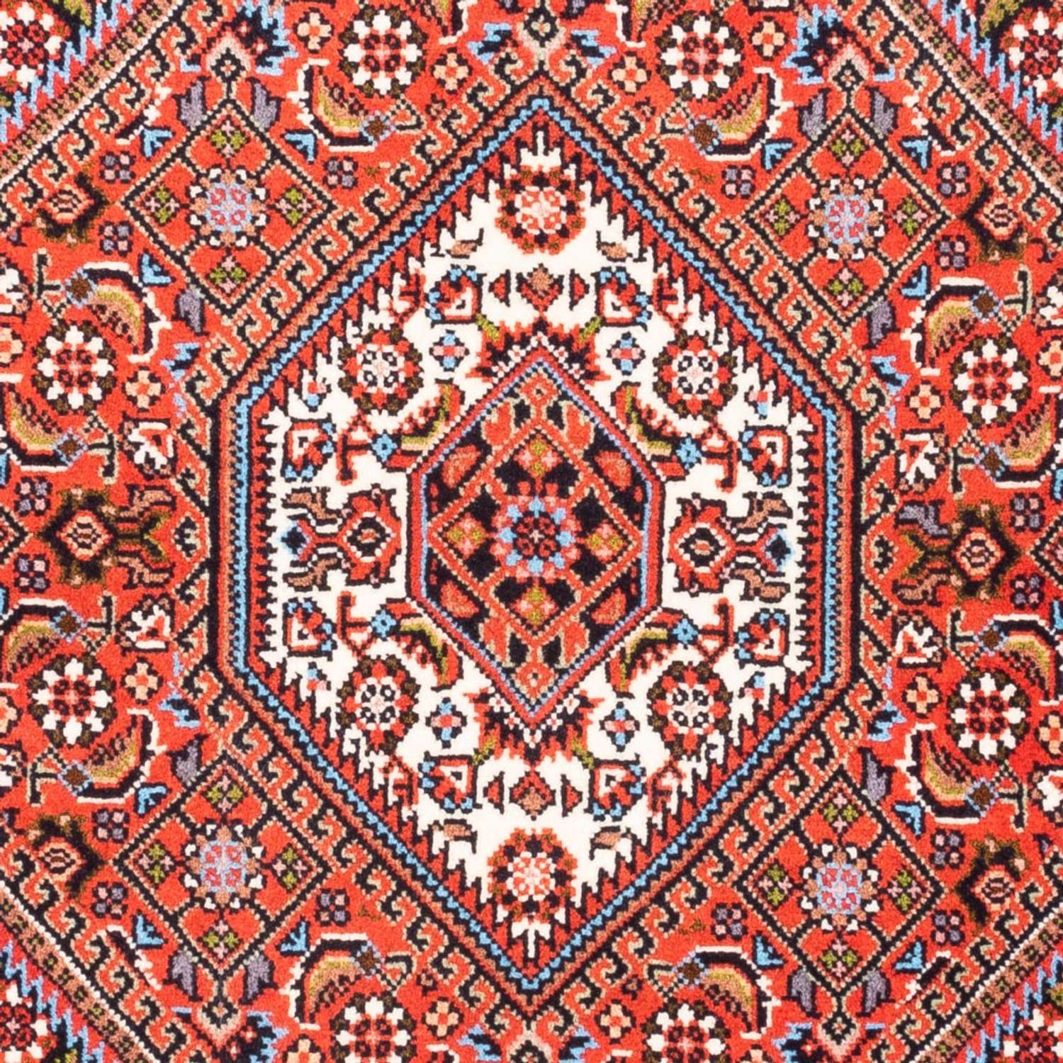 Perzisch tapijt - Bijar - Koninklijk - 90 x 77 cm - rood