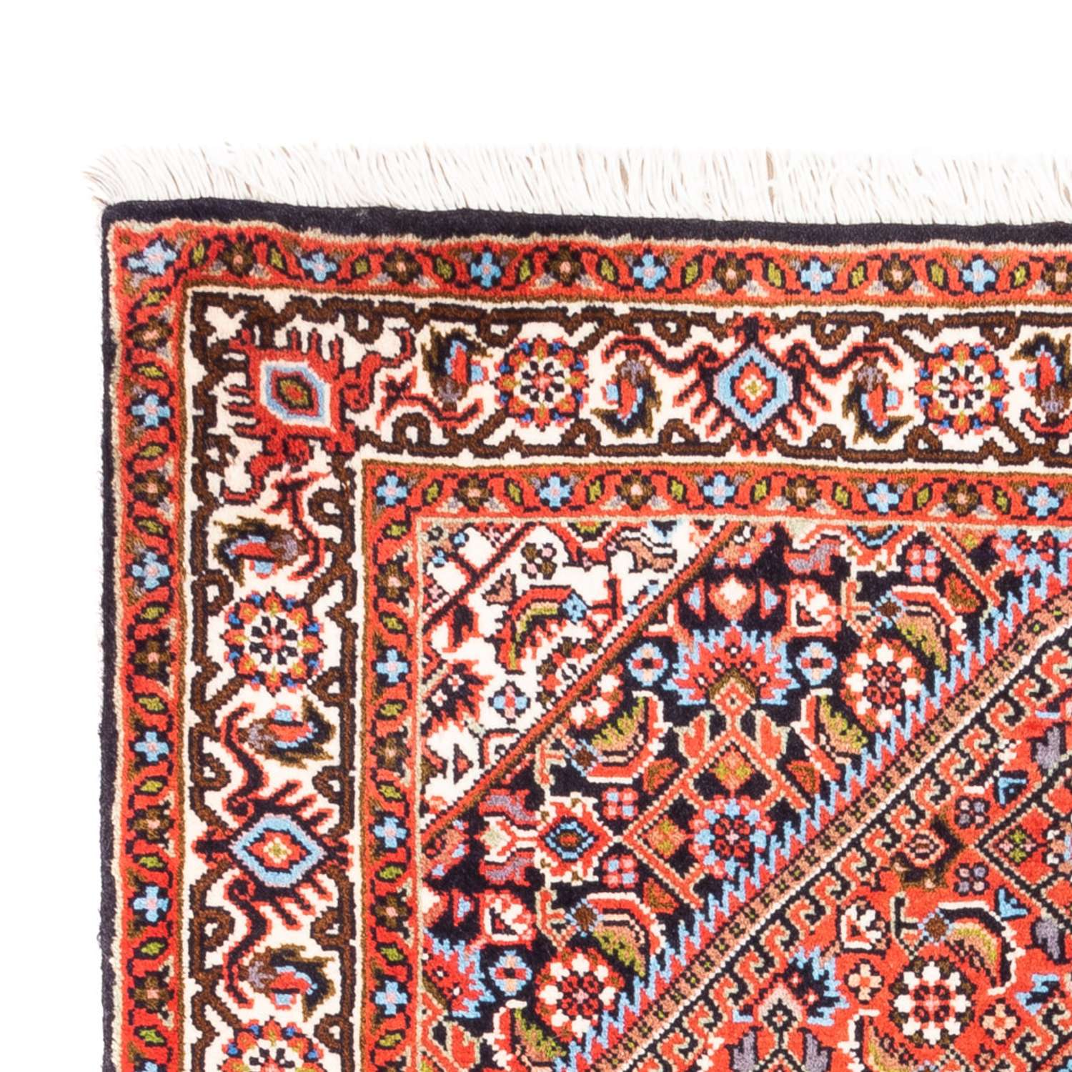 Tapis persan - Bidjar - 90 x 77 cm - rouge