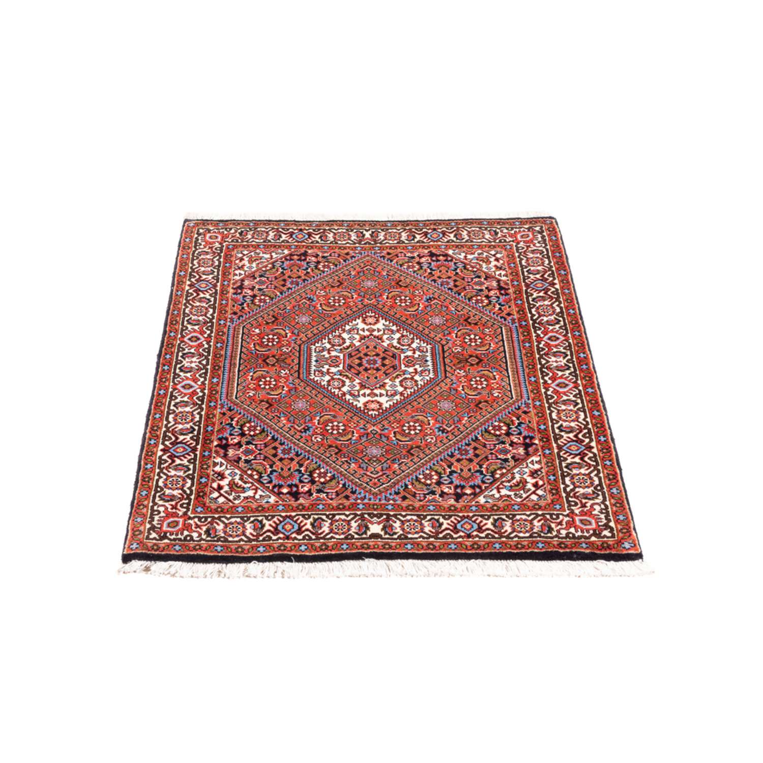 Perski dywan - Bijar - Royal - 90 x 77 cm - czerwony