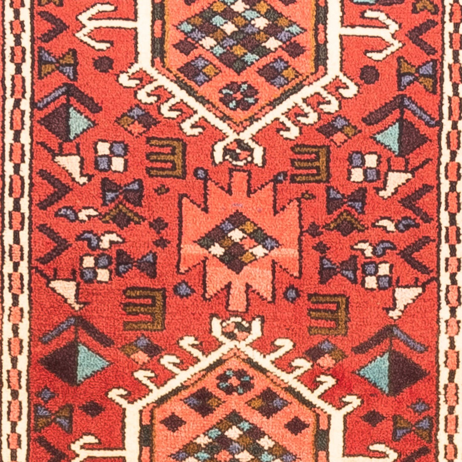 Alfombra de pasillo Alfombra persa - Nómada - 284 x 69 cm - rojo