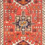 Tapis de couloir Tapis persan - Nomadic - 284 x 72 cm - rouge