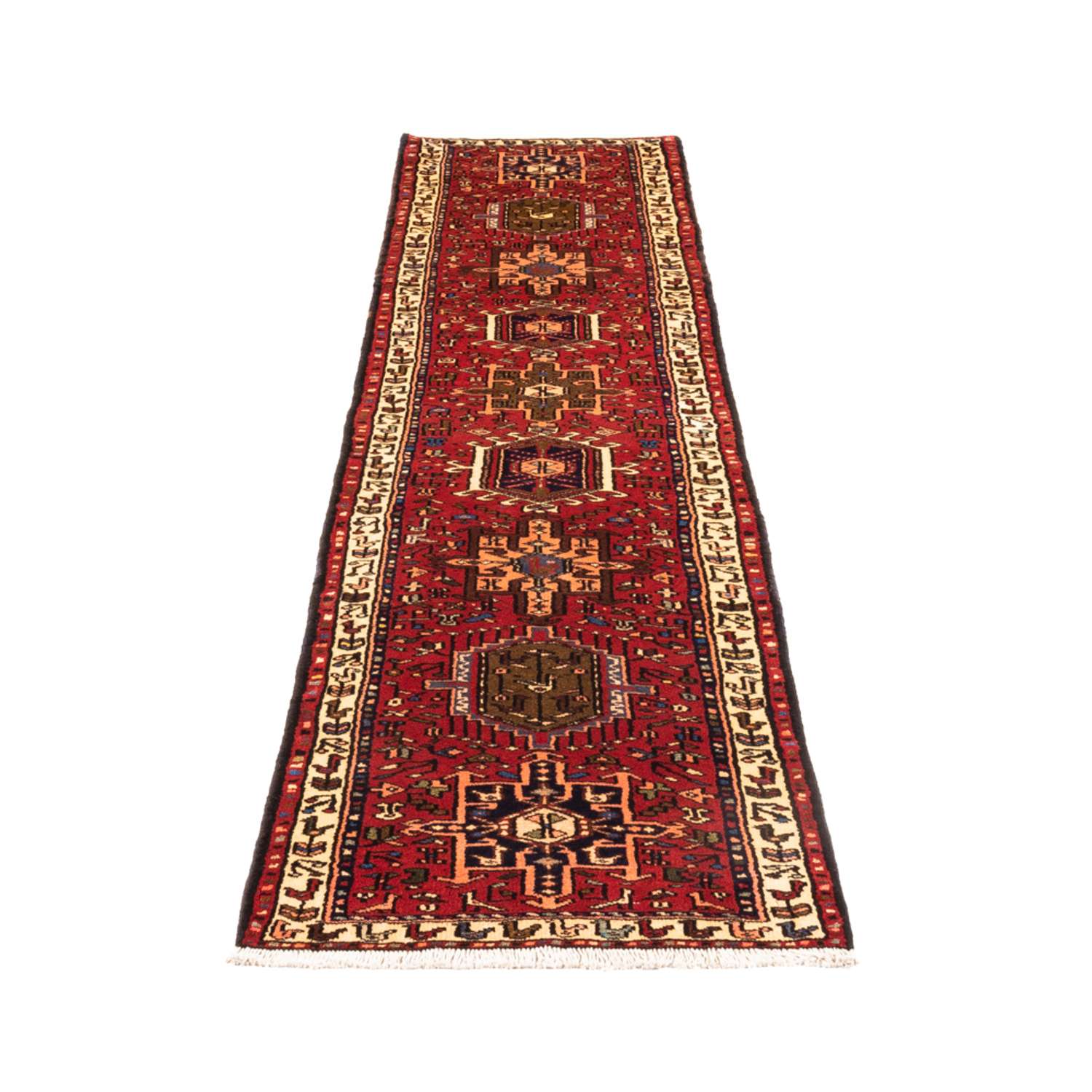 Tapis de couloir Tapis persan - Nomadic - 287 x 68 cm - rouge