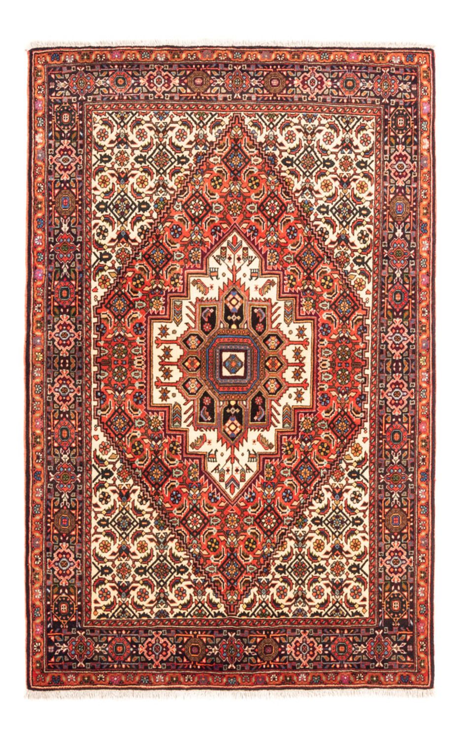 Tapis persan - Nomadic - 151 x 102 cm - rouge