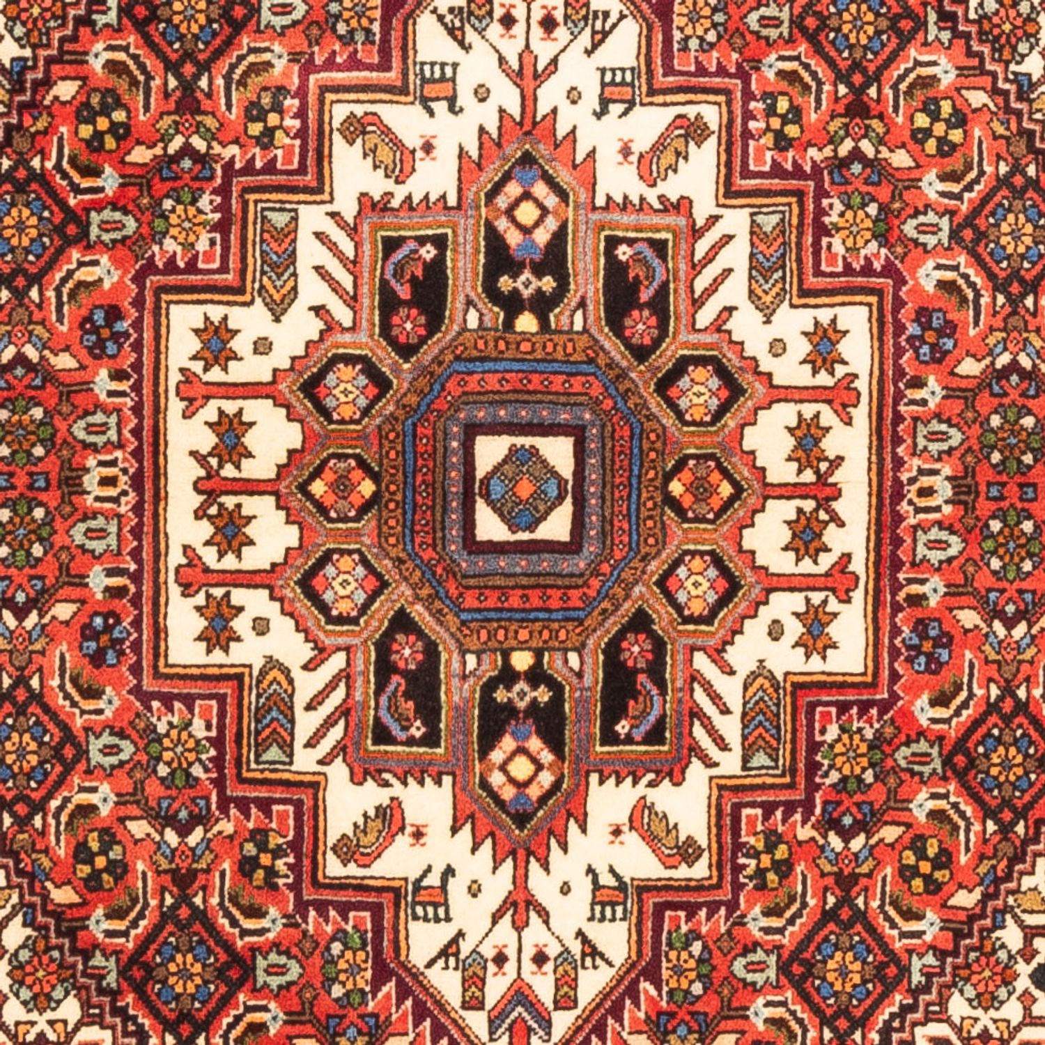 Tapis persan - Nomadic - 151 x 102 cm - rouge