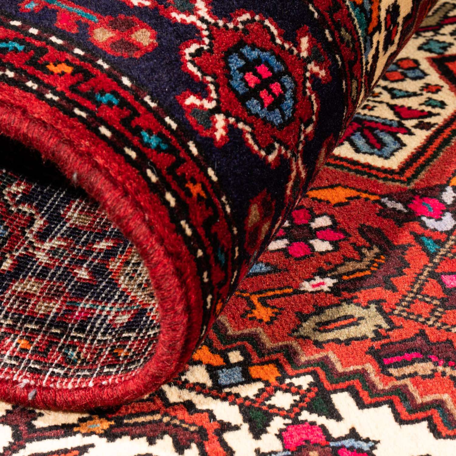 Persisk teppe - Nomadisk - 148 x 100 cm - rød