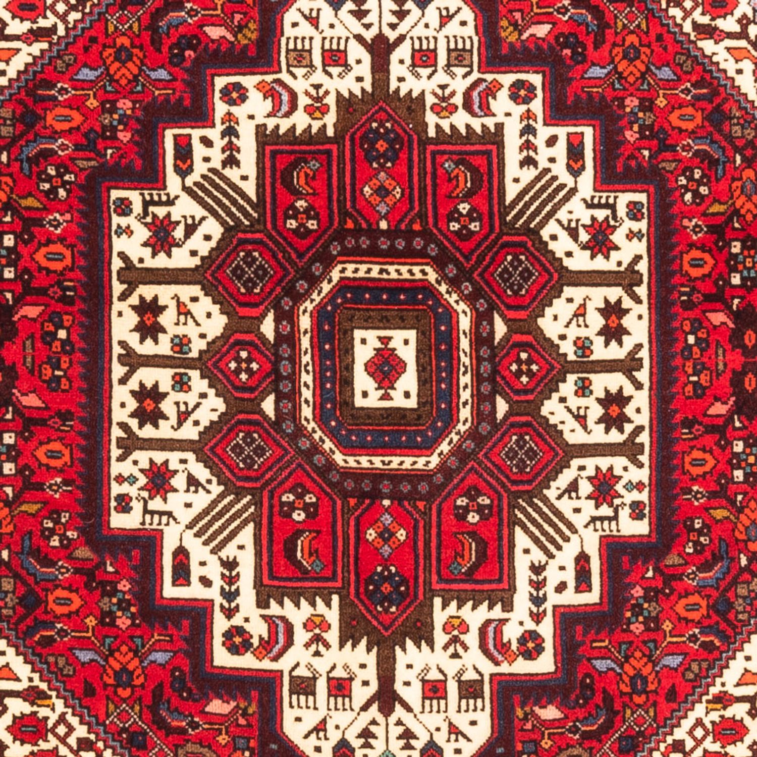 Perzisch Tapijt - Nomadisch - 142 x 102 cm - rood