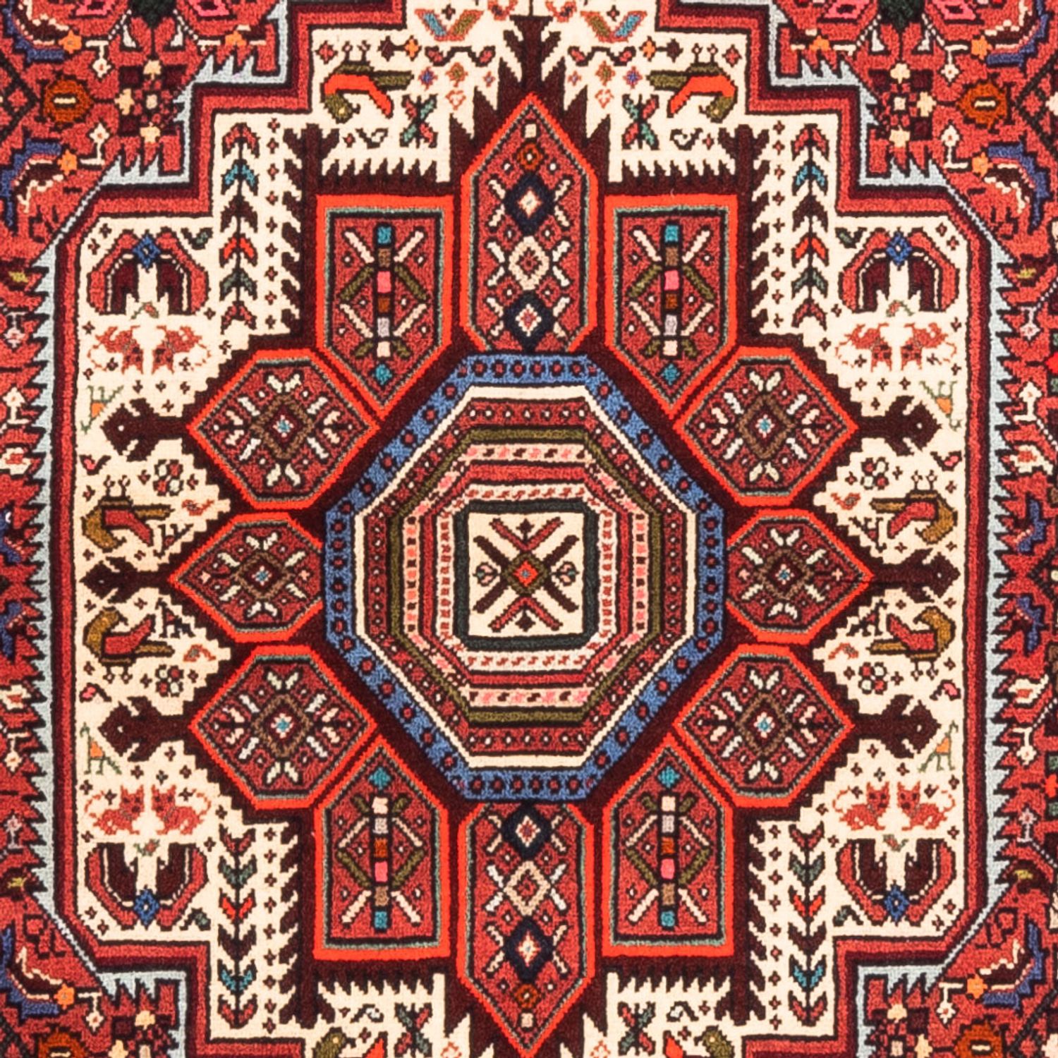 Alfombra persa - Nómada - 166 x 104 cm - rojo