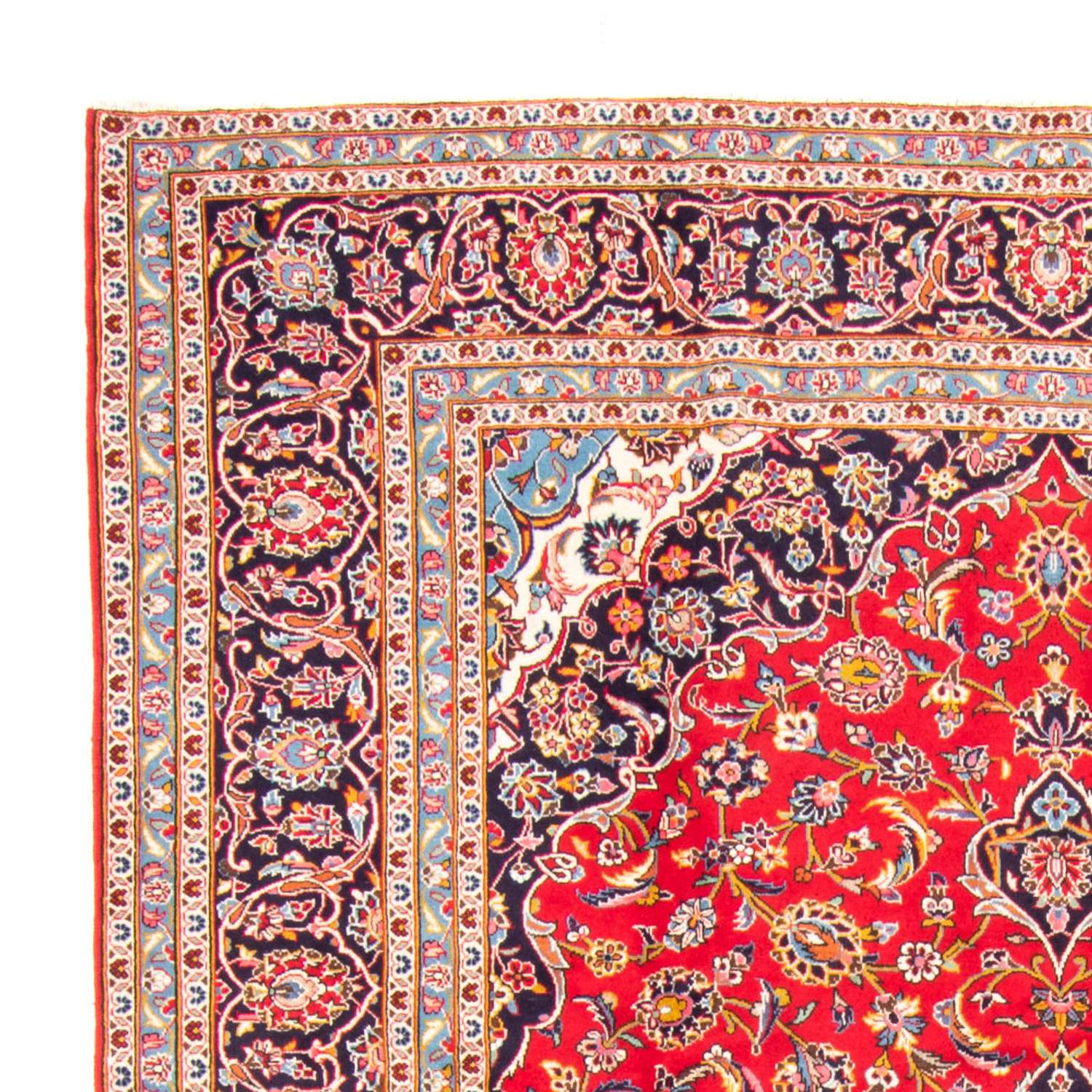 Alfombra persa - Keshan - 354 x 246 cm - rojo