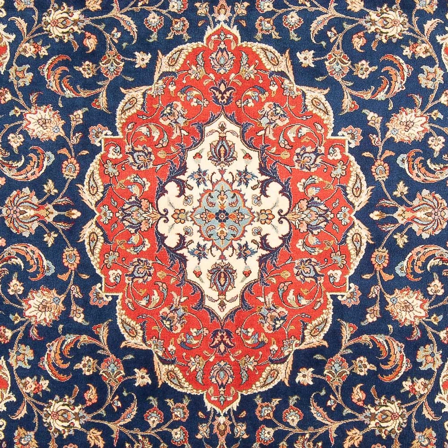 Tapis persan - Classique - 275 x 200 cm - bleu foncé