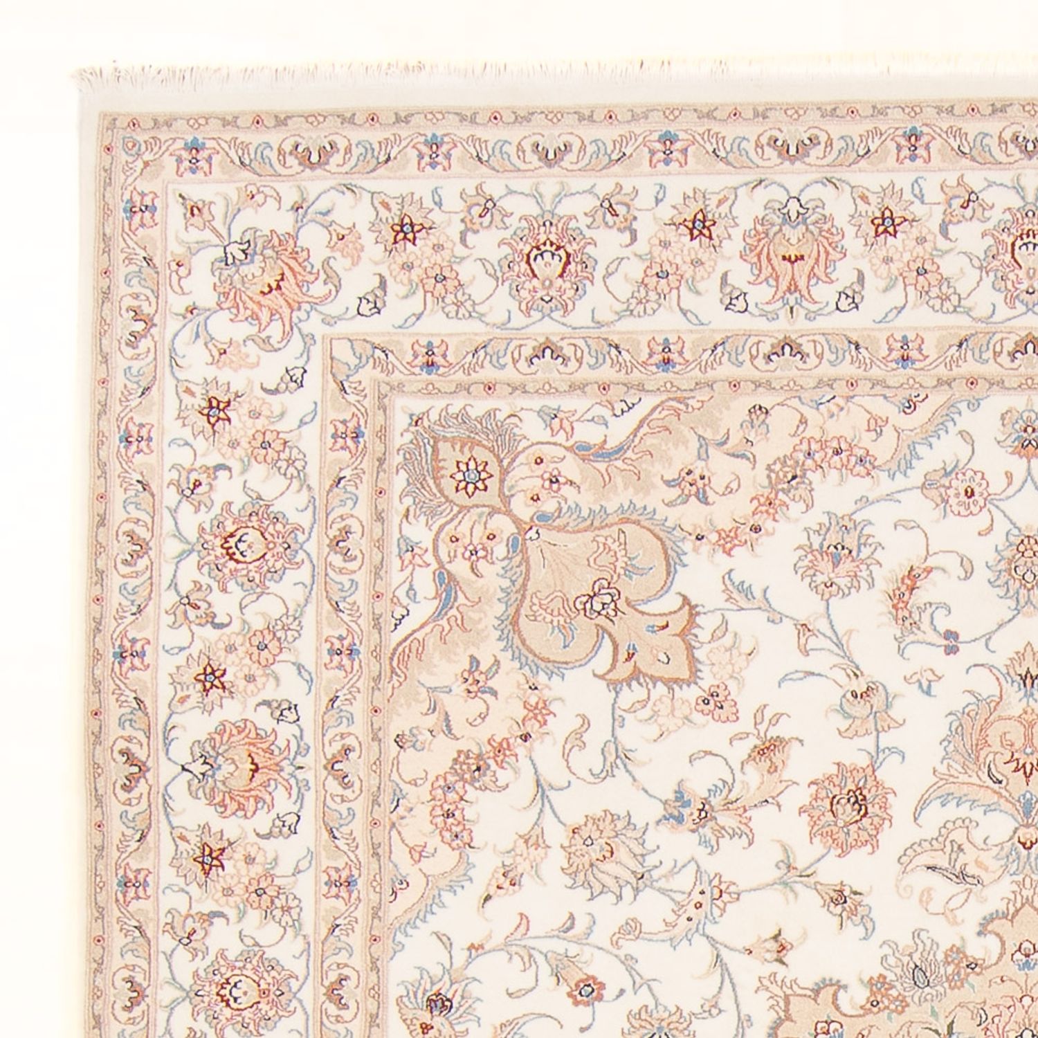 Alfombra Persa - Tabriz - Real - 243 x 198 cm - crema