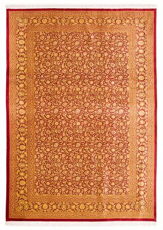 Zijden tapijt - Ghom Silk - Premium - 300 x 205 cm - oranje