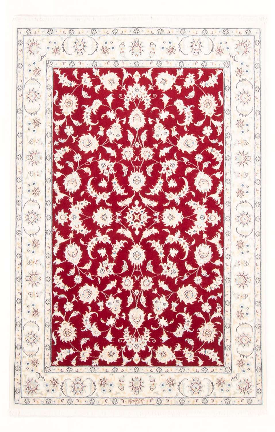 Alfombra Persa - Nain - Real - 175 x 117 cm - rojo