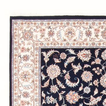 Tapis persan - Tabriz - Royal - 202 x 150 cm - bleu foncé