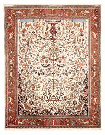 Tapis persan - Ghom - 280 x 211 cm - crème