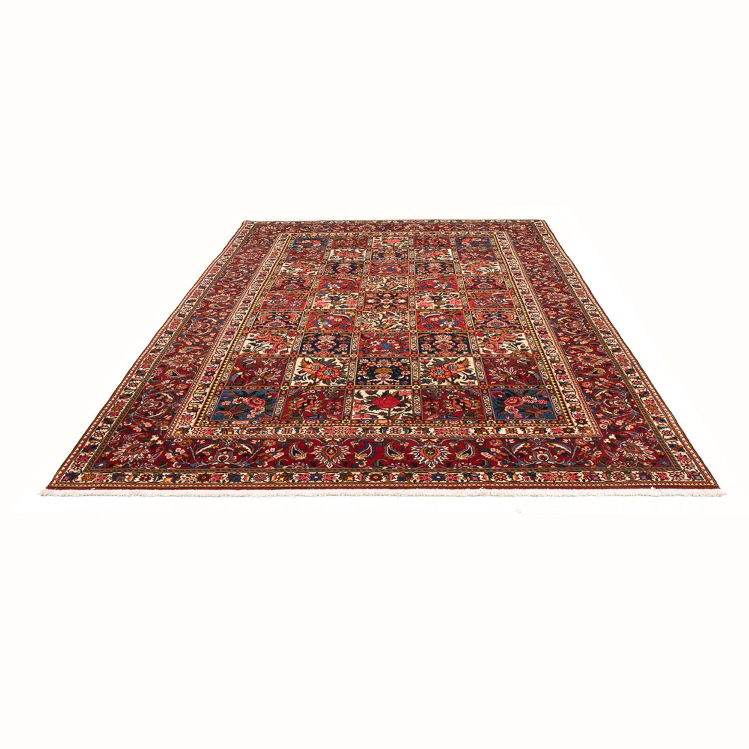 Tapis persan - Nomadic - 312 x 210 cm - rouge foncé