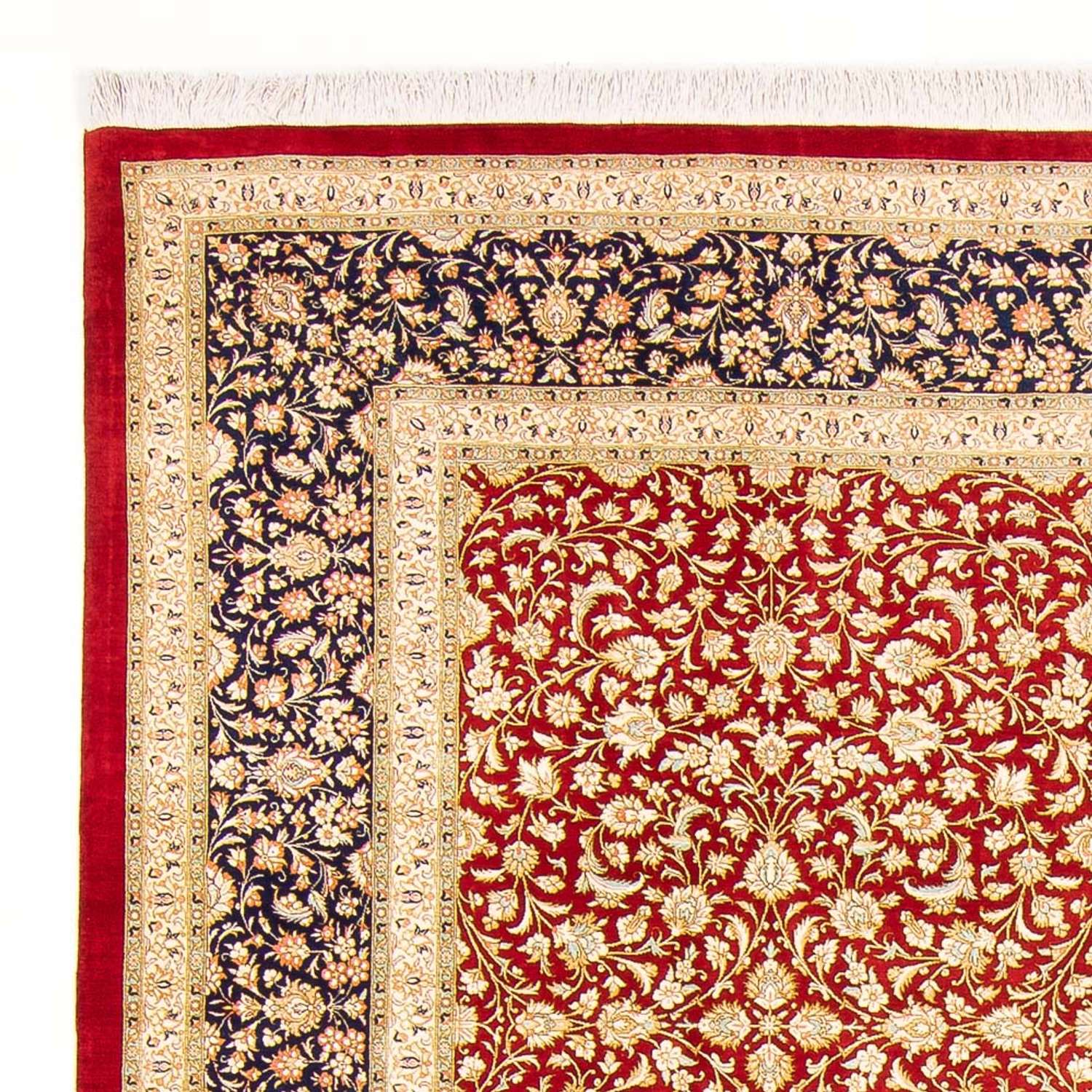 Tapete de seda - Ghom Silk - Premium - 294 x 197 cm - vermelho