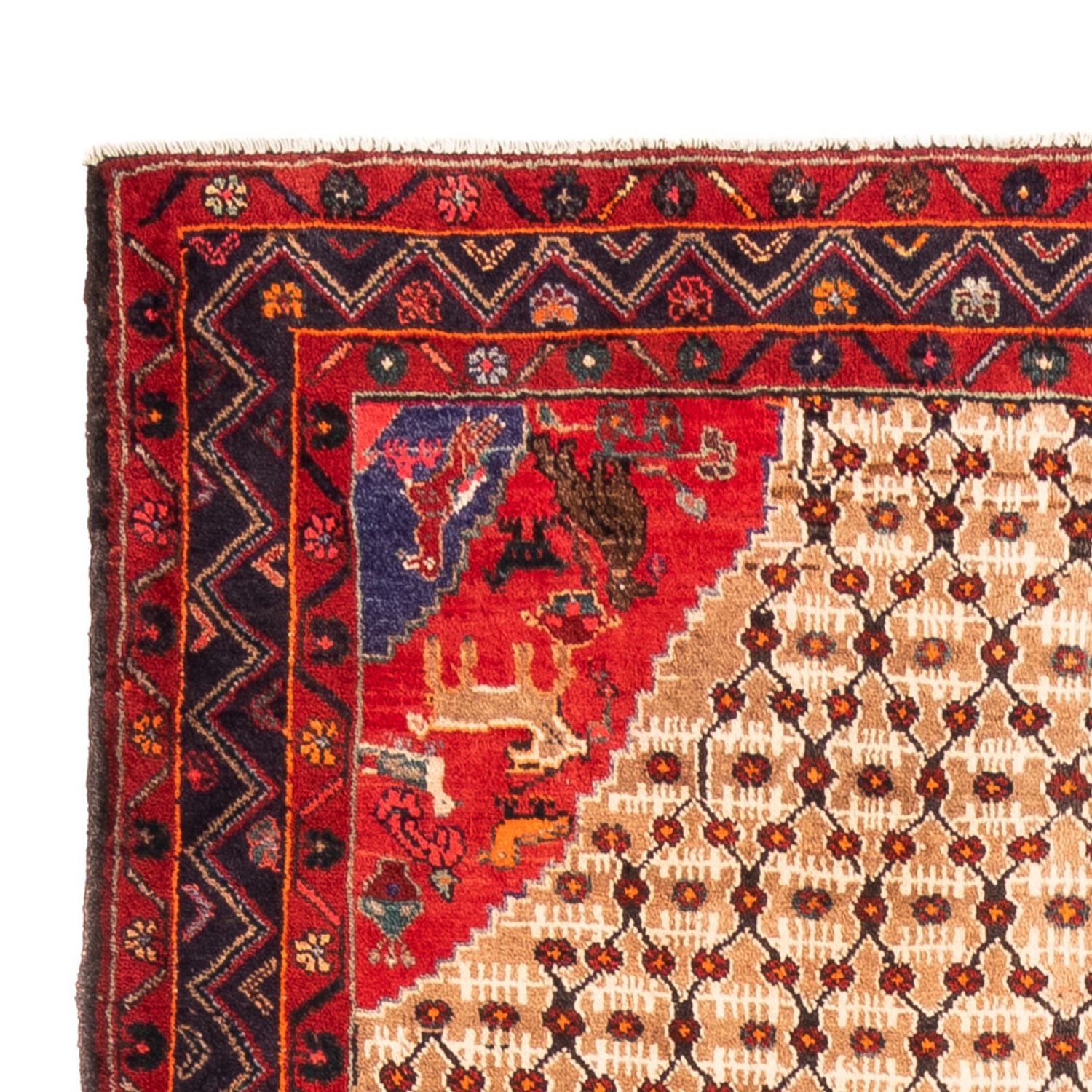 Tapis persan - Nomadic - 323 x 160 cm - rouge