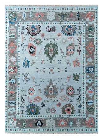 Tapis en laine - 300 x 240 cm - bleu ciel