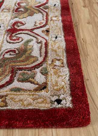 Tapis en laine - 270 x 180 cm - rouge