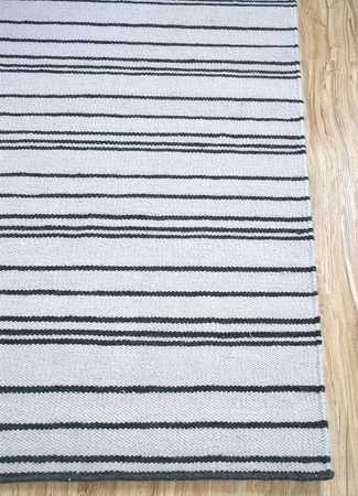 Tapis en laine - 240 x 150 cm - gris clair