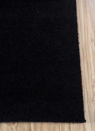 Wool Rug - 270 x 180 cm - black