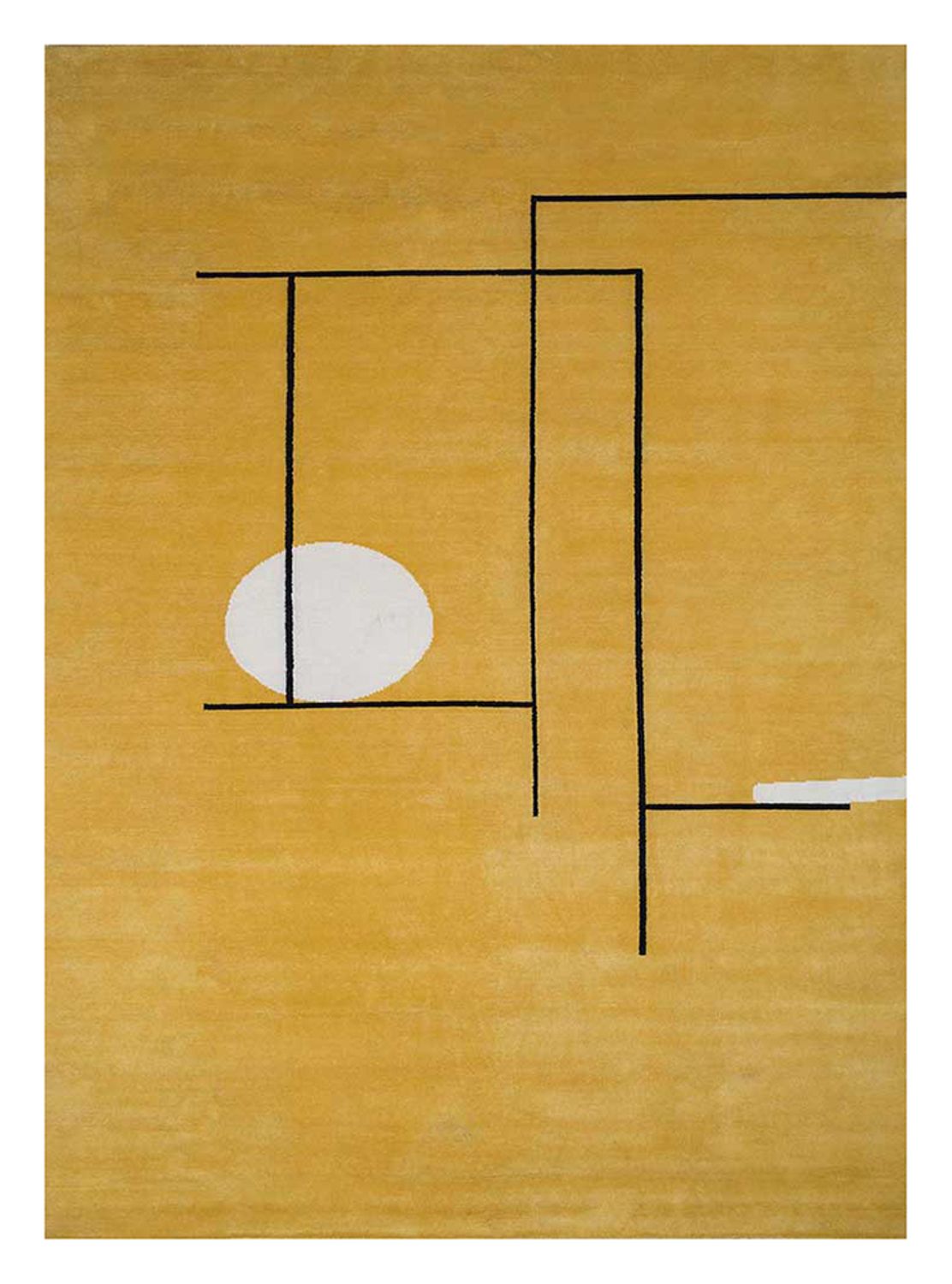 Wool Rug - 270 x 180 cm - gold