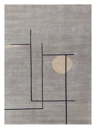 Tapis en laine - 300 x 240 cm - gris