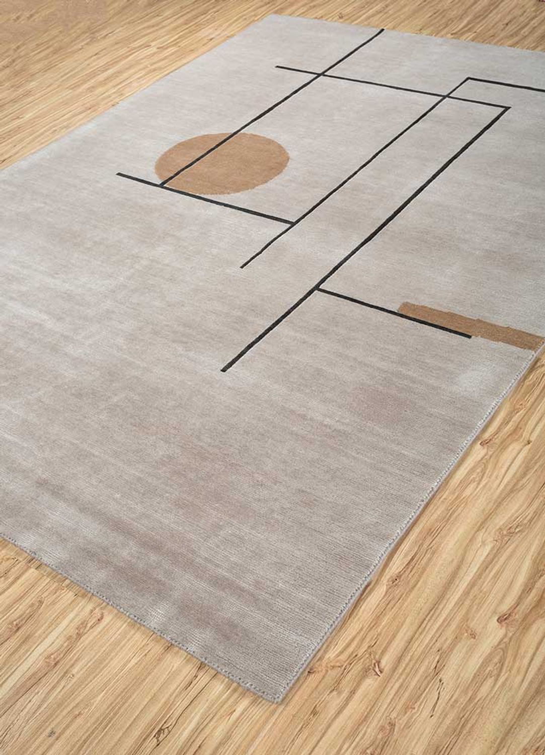 Alfombra de lana - 300 x 240 cm - gris