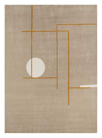 Tapis en laine - 300 x 240 cm - beige foncé