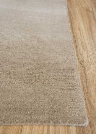 Tapis en laine - 300 x 240 cm - beige foncé