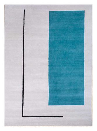 Tapis en laine - 300 x 240 cm - gris foncé