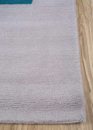 Tapis en laine - 300 x 240 cm - gris foncé