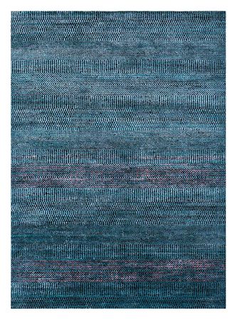 Tapis en laine - 270 x 180 cm - bleu foncé