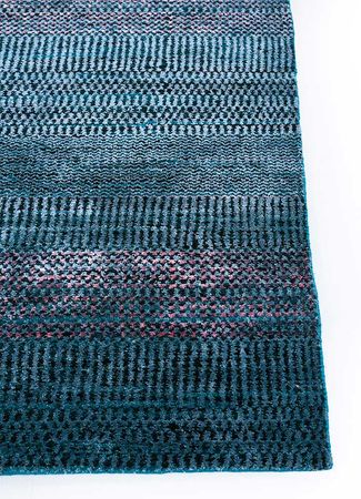 Tapis en laine - 270 x 180 cm - bleu foncé