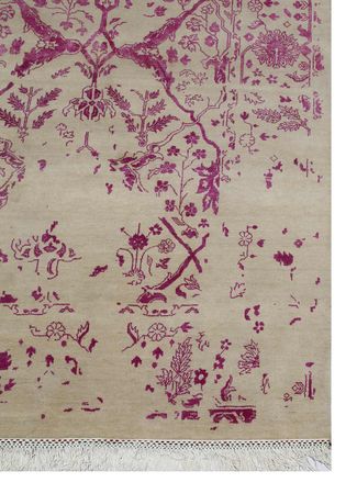Wool Rug - 300 x 240 cm - blue