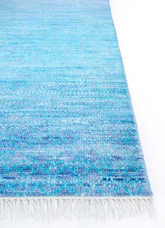 Alfombra de lana - 360 x 270 cm - azul