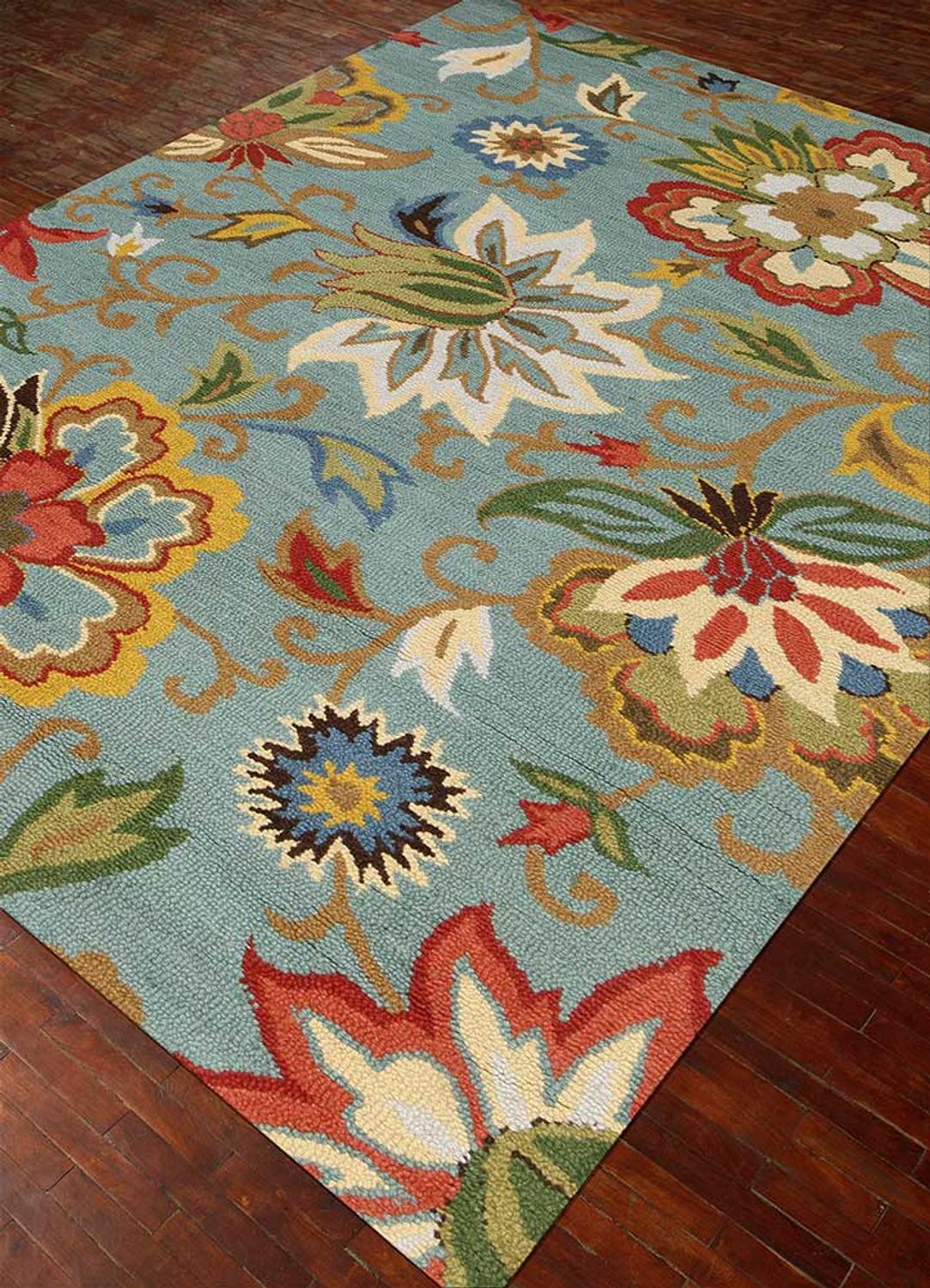 Alfombra de lana - 240 x 150 cm - multicolor