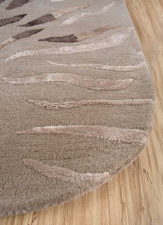 Ullteppe spesiell form  - 270 x 180 cm - lys beige