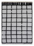 Wool Rug - 240 x 150 cm - black and white