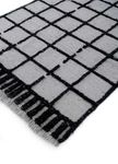 Wool Rug - 240 x 150 cm - black and white