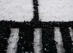 Wool Rug - 240 x 150 cm - black and white