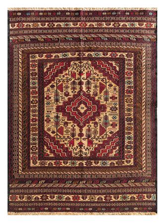 Tapis en laine - 180 x 120 cm - rouge