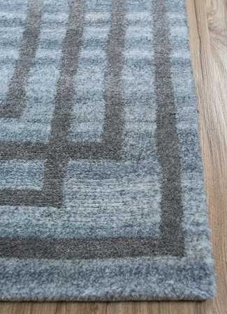 Tapis en laine - 270 x 180 cm - bleu ciel