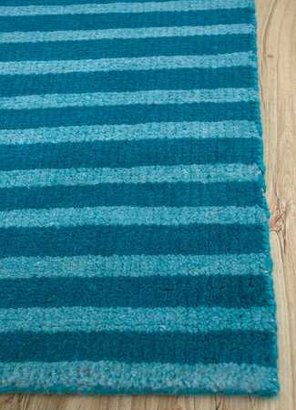 Wool Rug - 240 x 150 cm - blue