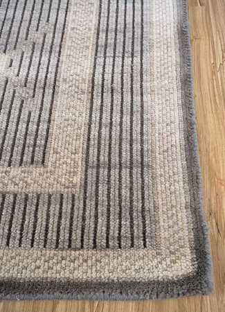 Wool Rug - 300 x 240 cm - grey