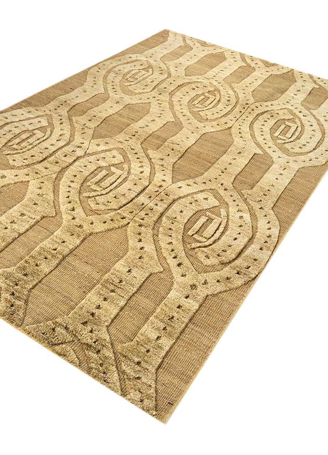 Alfombra de lana - 240 x 150 cm - beige oscuro