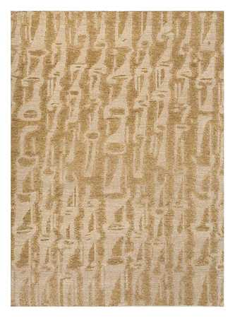 Wollteppich - 240 x 150 cm - dunkelbeige