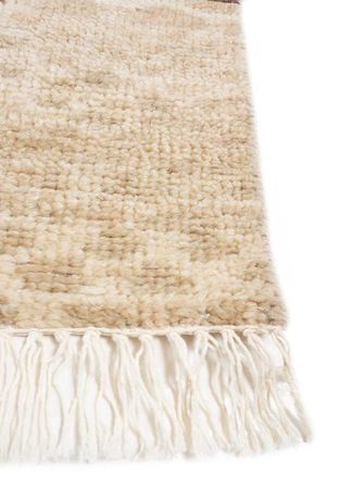 Tapis en laine - 300 x 240 cm - beige foncé